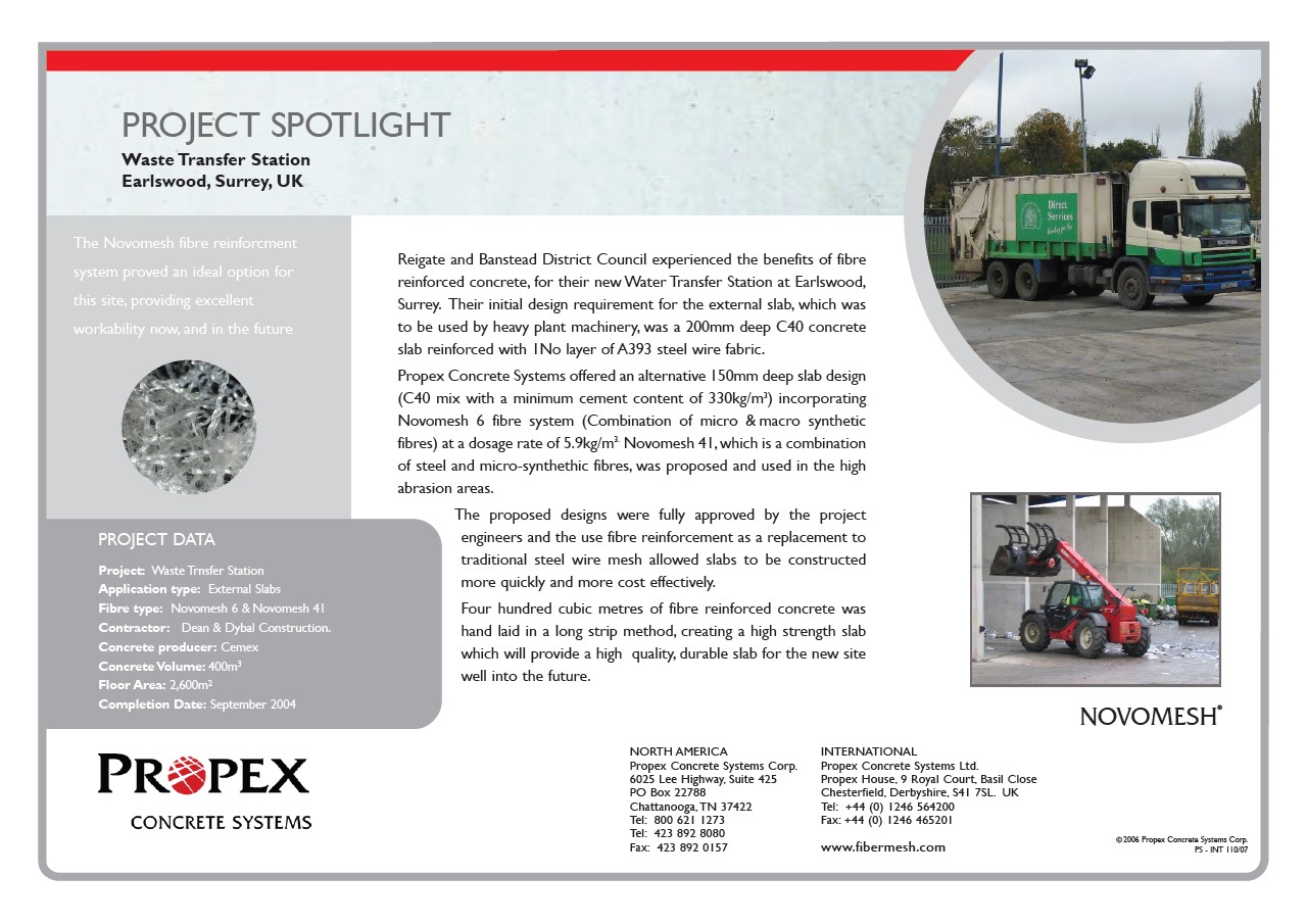 Propex - Waste Transfer Station in UK